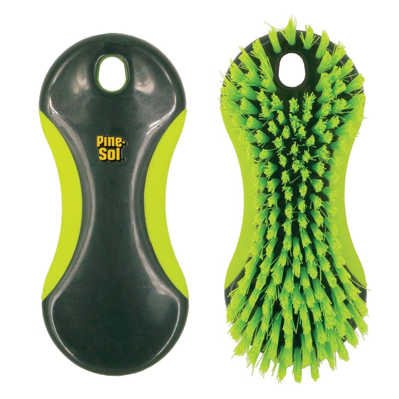 Pine Sol Pine-Sol Heavy Duty Scrub Brush â€“ Multipurpose Cleaning Tool for Floors, Tubs, Sinks | Soft Comfort Grip with Flexible Stiff Bristles, Yellow, Green - Image 4
